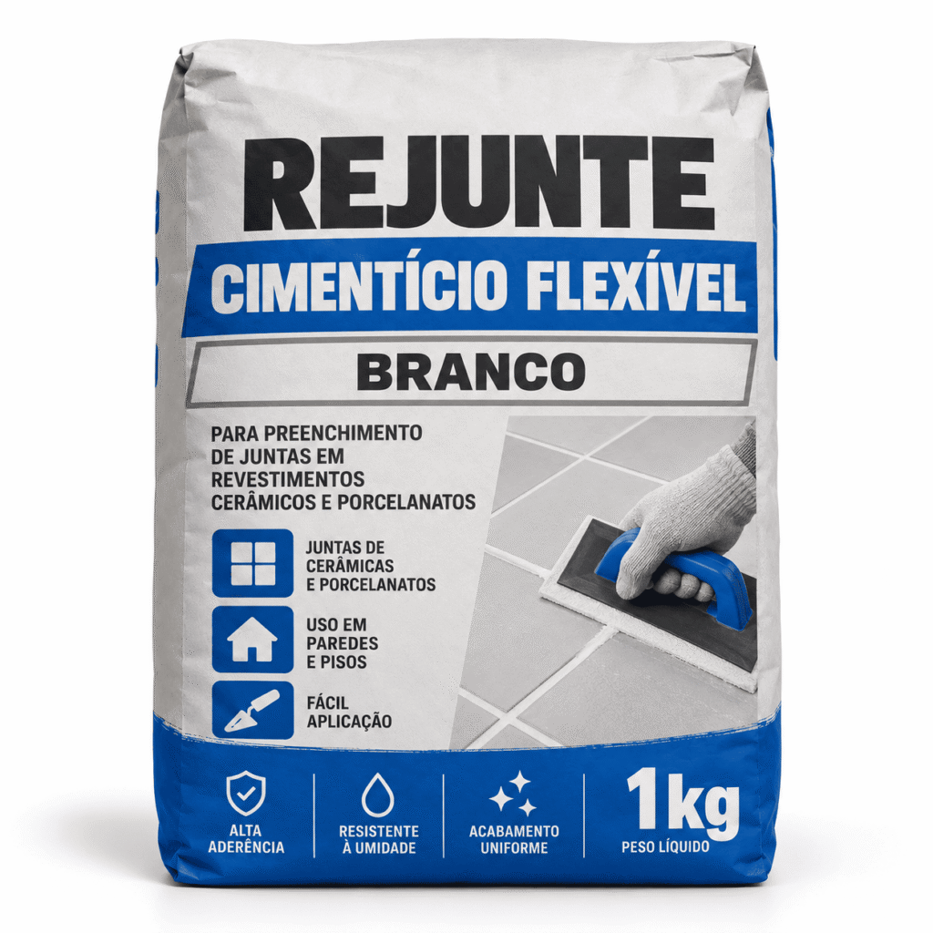 Rejunte Cimentício Flexível Branco 1kg